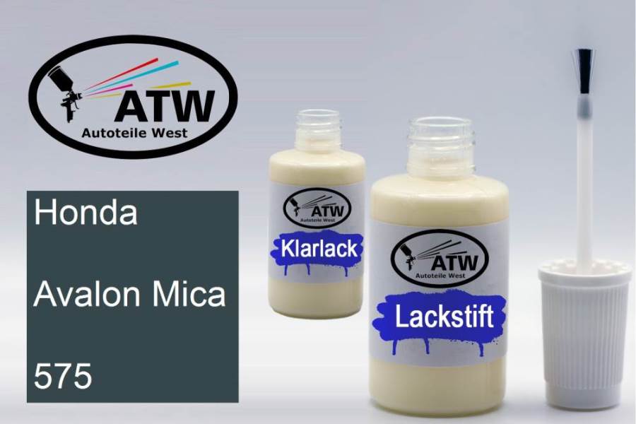 Honda, Avalon Mica, 575: 20ml Lackstift + 20ml Klarlack - Set, von ATW Autoteile West.